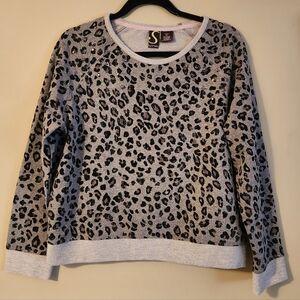 Sportelle Gray Animal Print Sweatshirt